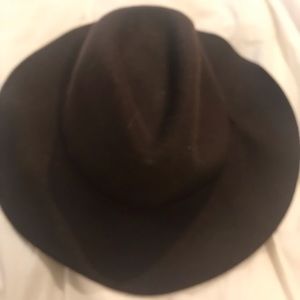 Chocolate brown floppy hat